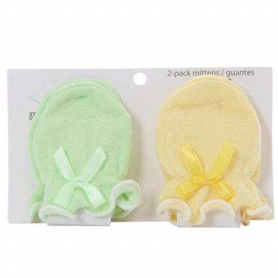 Lot De 6 Paires De Mitaines Anti-rayures Pour Bébé 0-6 Mois - Coton Doux - 6 Motifs Mignons - Taille 9.5x7.5 Cm