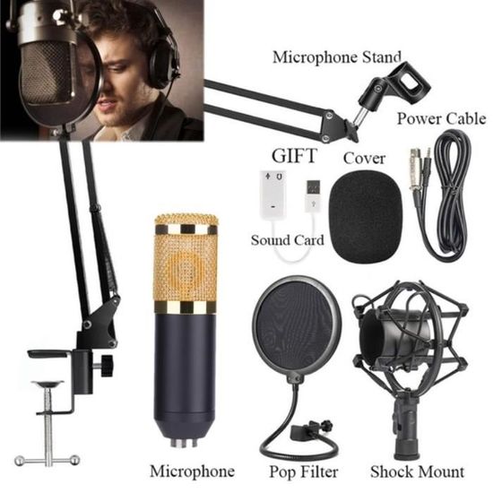 Microphone Neewer NW-700 Microphone à Condensateur Professionnel Enregistrement Studio & NW-35