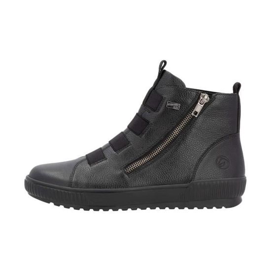 Basket Montante Rieker Kostau - Cuir, Fermeture Zip Côté, Semelle Confort, Imperméable, Hauteur Tige 8 Cm