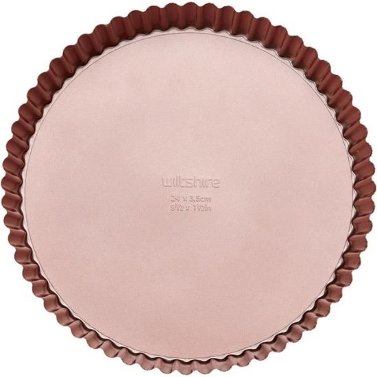 Moule à Quiche De 24 Cm Avec Base Amovible, Antiadhésif Et Fond