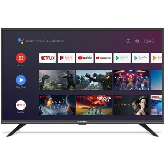 SCHNEIDER SC-LED32SC400ATV -  32"/81cm - HD 1366 x 768 @60hz - Smart TV Android - 3xHDMI - 2xUSB - DVB-T/T2 - Dolby audio  - PVR ...