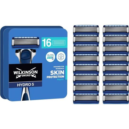 Recharge De Lames Wilkinson Sword Hydro 5 Sensitive - Maxi Pack 12 Lames, Origine Allemagne