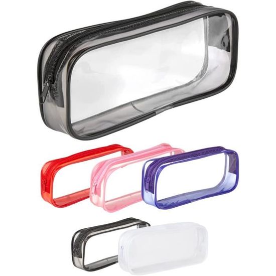 Trousse Transparente Tendance Pour Examens, Petite Trousse