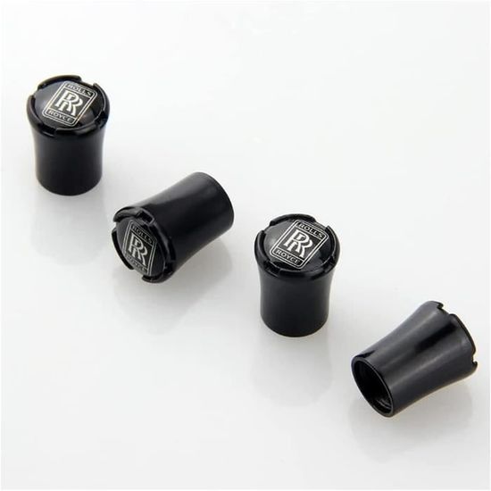 Lot De 4 Bouchons De Valve Anti-Fuite Pour Alfa Romeo - Capuchons Noirs Protection Jantes