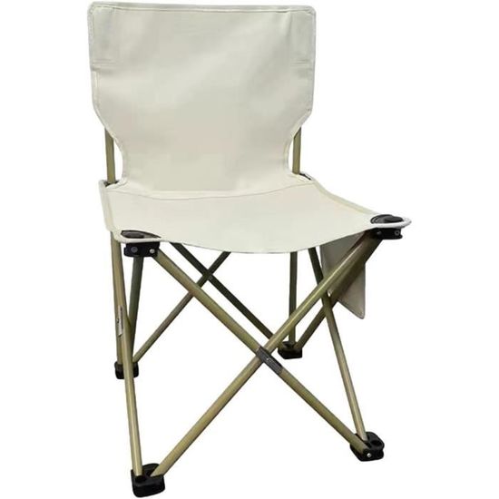 Chaise De Plage Pliable Portable Avec Dossier - Siège Stade Léger Et Confortable 39x68x40cm