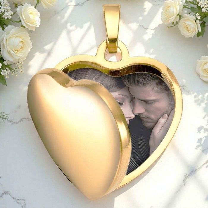 Collier Femme Chaîne Torsadée Pendentif Coeur Porte