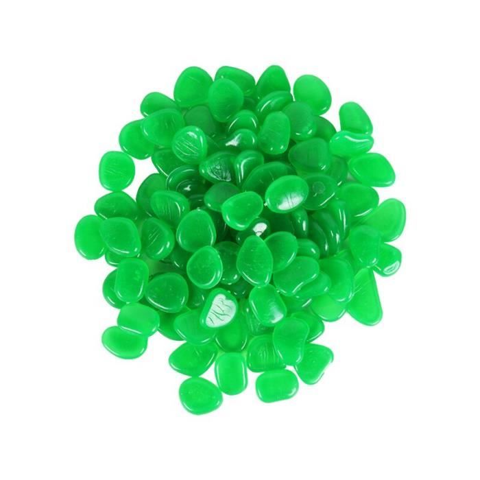 100 Pièces Cailloux Lumineux Pierres Résine Pour Jardin - Galets Qui Brillent Dans Le Noir Décoration Extérieure
