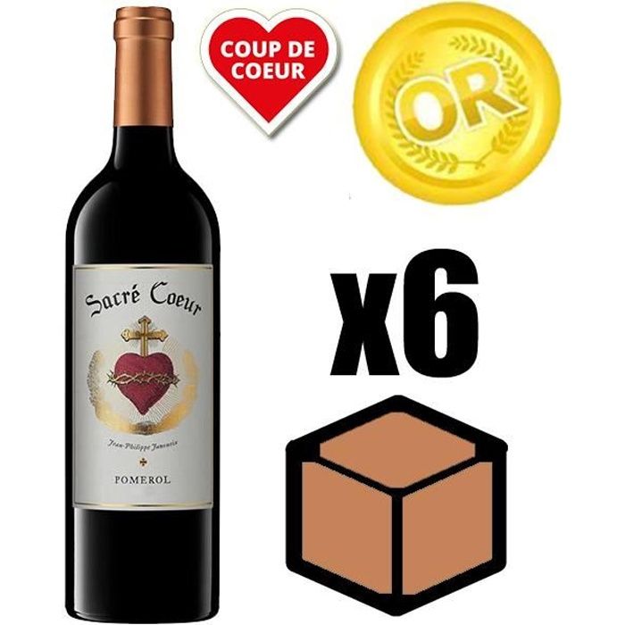 X6 Sacré-Coeur 2016 75 cl AOC Pomerol Vin Rouge
