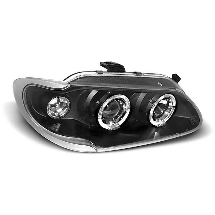 Paire de feux phares Renault Megane 96-99 angel eyes noir