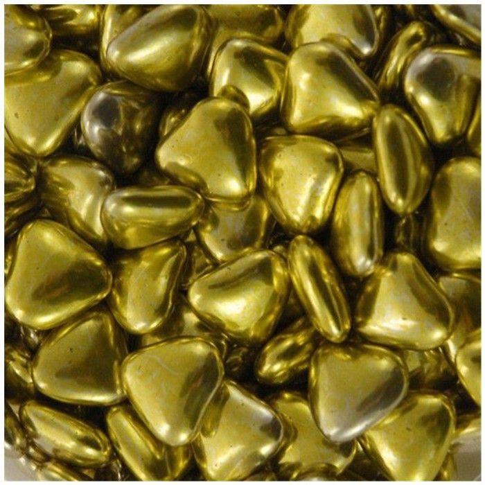 DRAGEES MINI COEUR 200G OR