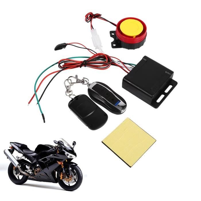 12V Alarme Sirène Sécurité Antivol Klaxon + 2 Télécommande Pr Moto Vélo Scooter