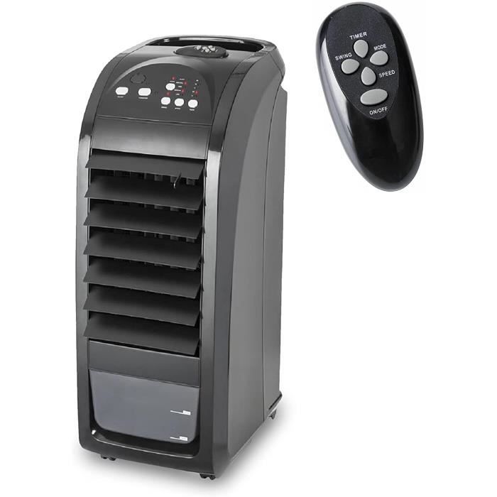 Climatiseur mobile, refroidisseur d'air silencieux (75w) avec design pratique, pour la maison et le bureau, à économie d'énergie a