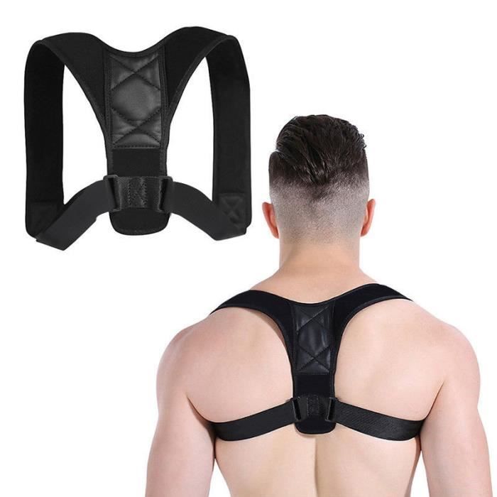 Correcteur de posture Dos, Bande Correction Dos Réglable Posture Dos Ajustable Posture pour les Hommes et les Femmes