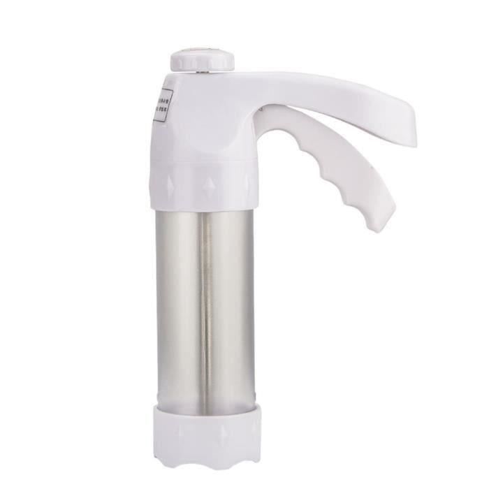 Biscuit Press Set en plastique de qualité alimentaire Presse-pistolet avec 12 disques et 6 conseils de glaçage pour les biscuits