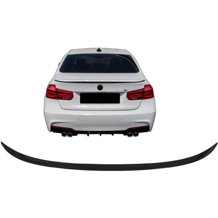 Aileron coffre pour BMW Série 3 F30 2011-2014 F30 LCI 2015-2019 Noir brillant