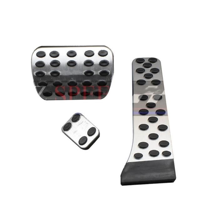 Pièces Auto,Pédale en aluminium pour mercedes benz C E S GLK SLK CLS SL classe W203, W204, W211, W212W210 - Type 3 pieces Silver