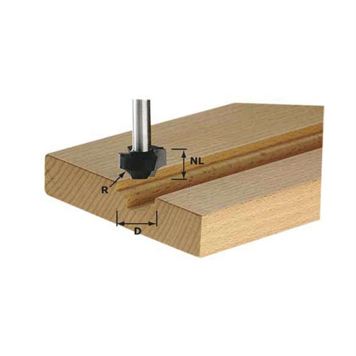 Fraise quart de rond HW S8 D23/R6 FESTOOL 491007