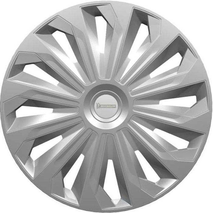 MICHELIN Boîte 4 enjoliveurs 15- NVS 04 gris