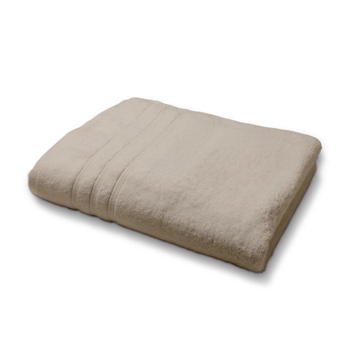 TODAY Drap de douche MASTIC 100% coton - 70x130 cm - Beige TODAY