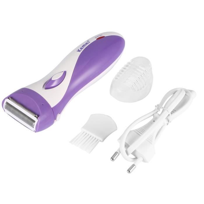 Prise européenne pour épilateur de rasoir à cheveux rechargeable électrique pour femme - épilateur