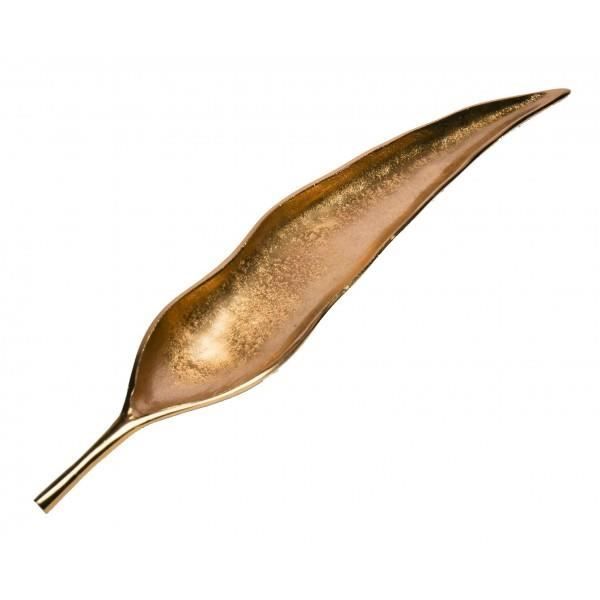 Plat feuille métal déco