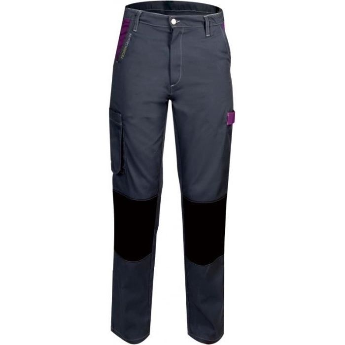 Pantalon de travail femme Gris Violet