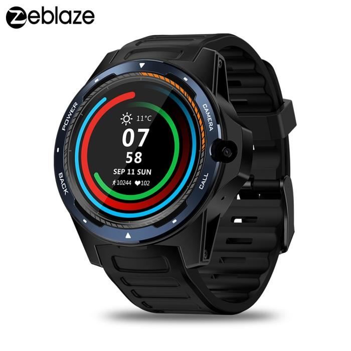 Zeblaze THOR 5 montre intelligente hommes double système 2GB + 16GB 1.39 -AMOLED écran 454 * 454px 8.0MP caméra GPS WiFi Bluetooth 4