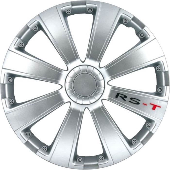 Jeu d'enjoliveurs RST argent 13''