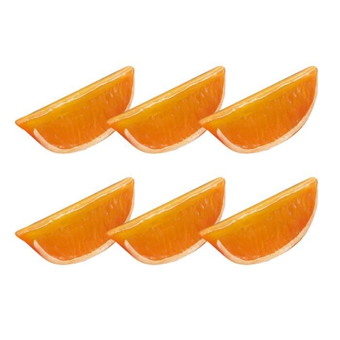 10 pcs Modèle Alimentaire Artificiel Décoratif Simulation En Plastique Faux Citron Photo Prop Tranche PROTECTION DES DOIGTS
