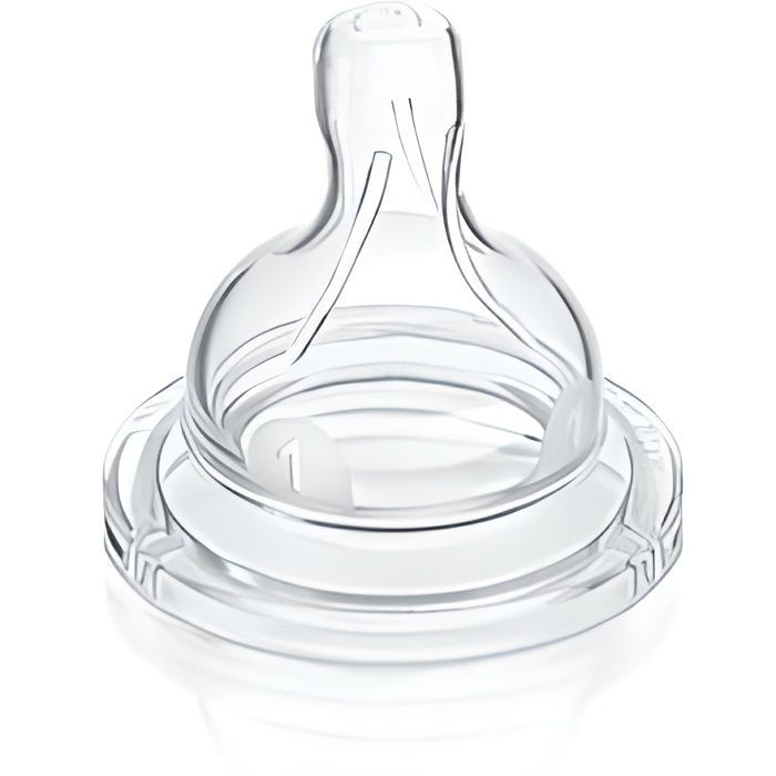 PHILIPS AVENT SCF631/27 Tétine Anti-colic Silicone Nouveau-Né - 1 Trou - Boite de 2