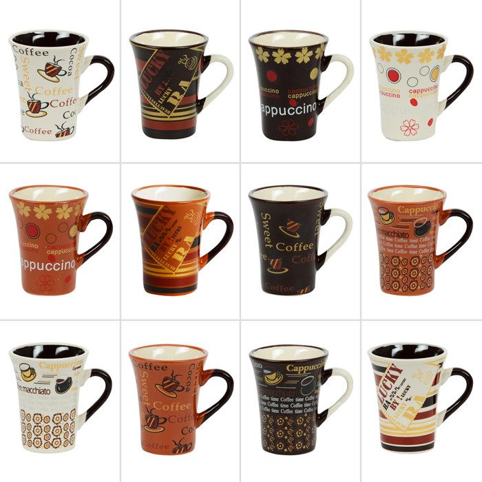 TABLE PASSION - Tasse à café 8 cl assorties (lot de 6)