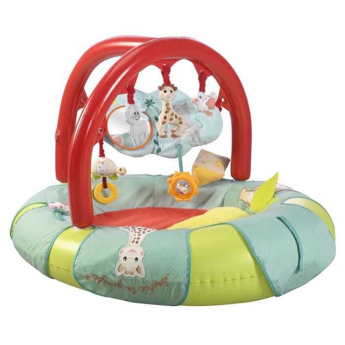 SOPHIE LA GIRAFE Tapis d'activités gonflable Cocoon'aire Avec 2 Arches