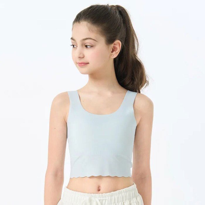 Soutien gorge En Tube Respirant Sans Fil Pour Adolescentes sous 