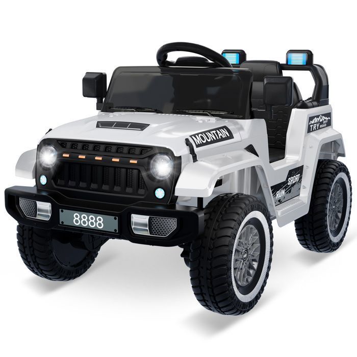 Voiture électrique Enfant 12V – 5 Km/h, Télécommande, Bluetooth, 2 Vitesses – Rouge – 1-3 Ans