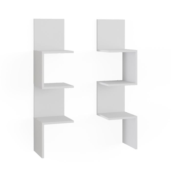 Étagère dangle Paolo 28x116.4cm Lot de 2 Blanc Vicco 52103 Étagère dangle Paolo 28x116.4cm Lot de 2 Blanc Vicco 52103