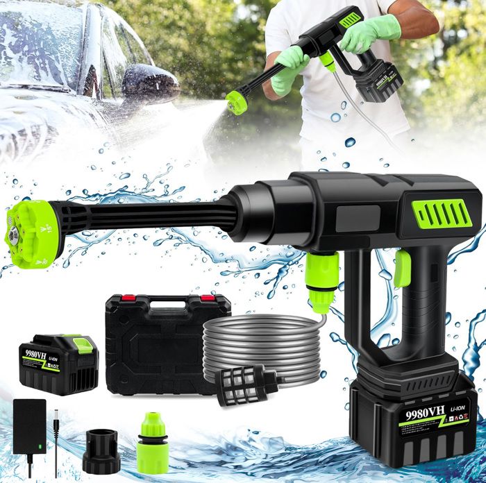 Nettoyeur Haute Pression Sur Batterie, 24V Nettoyeur Haute Pression à