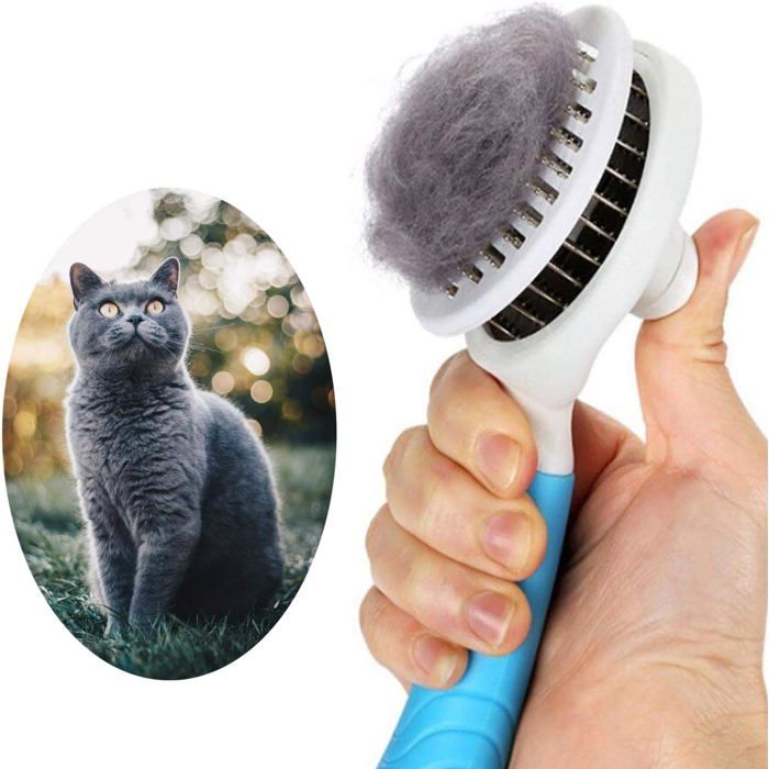 Meilleurs prix pour Cat Grooming Brush Self Cleaning Slicker Brushes for Dogs Cats Pet Grooming Brush Tool Gently Removes Loose Undercoat Mats
