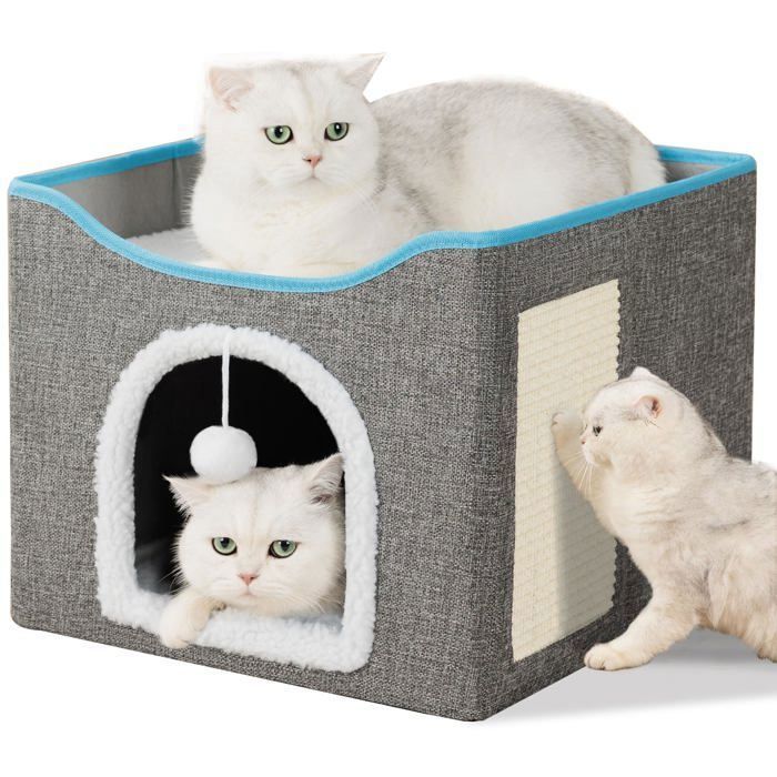 Meilleurs prix pour Panier pour Chat - Lit Moelleux et Confortable Maison pour Chat Intérieur Hamac et Coussin Doux Idéal pour Chats et Chiots
