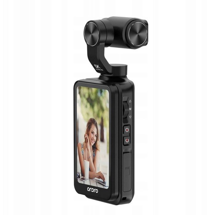 Noname Caméra Ordro Pocket M5 avec cardan 3 axes 5 K pour vlogging et YouTube Noir