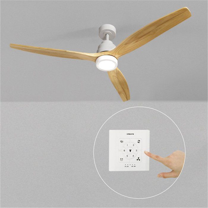 Ventilateur de plafond - Create - WIND STYLANCE - Silencieux - Bois - Ø152cm - Create