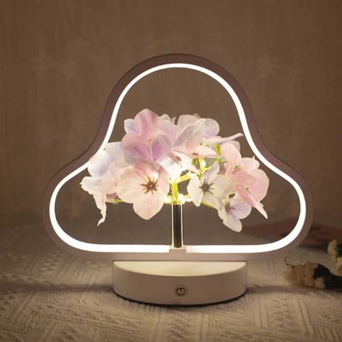 Veilleuse nuage LED - DOK - 2 en 1 - DIY - Lampe de table - Miroir intégré - Décoration - Cadeaux - Classe énergétique G