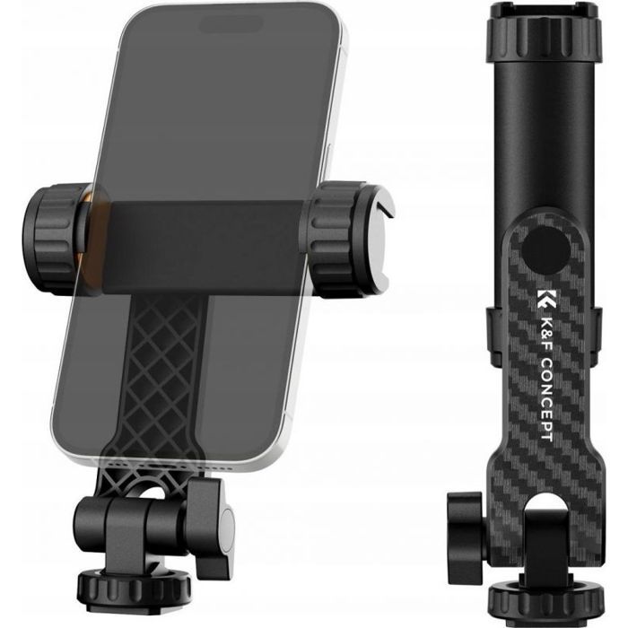 KF Trépied support smartphone 1/4 ISO pivotant 360° – Modèle SB8724 / Kf31.084 Noir
