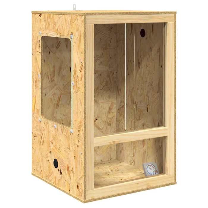 Terrarium en OSB - vidaXL - 50x50x80 cm - Marron - Finition mate - Durable - Espaces amples - Usage intérieur