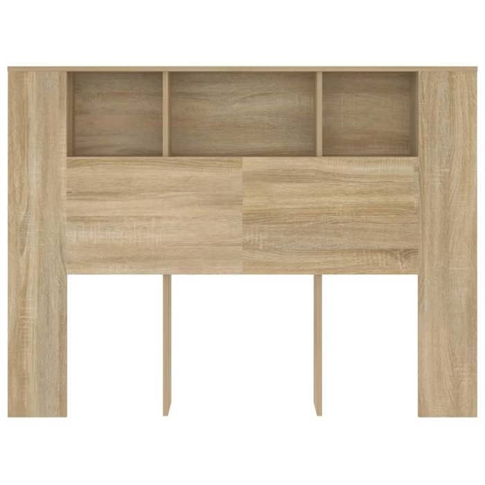 vidaXL Armoire de tête de lit Chêne sonoma 140x185x1045cm@5278414