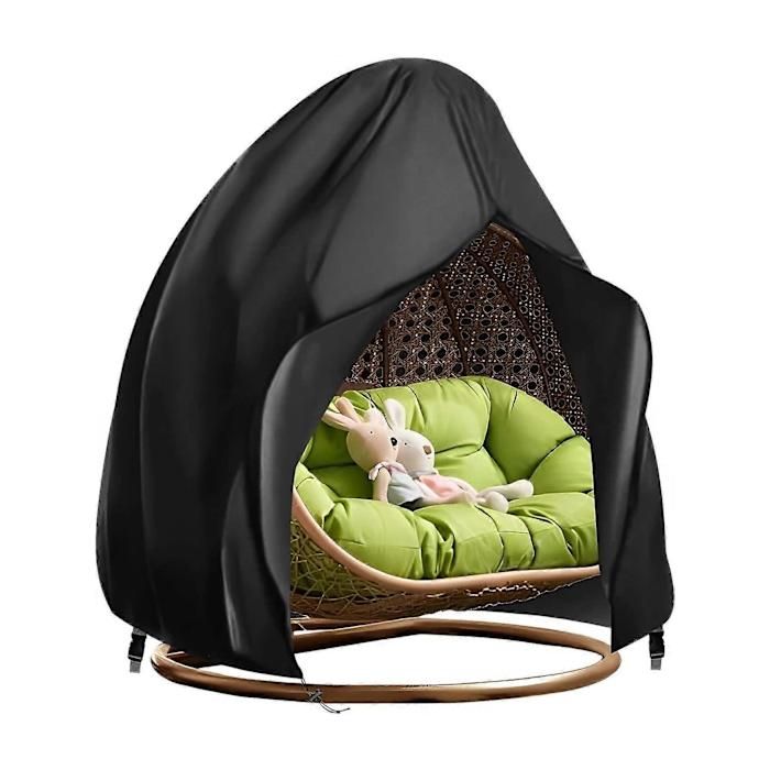Housse de chaise oeuf suspendue 2 places imperméable 231 x 203 cm protection extérieure Oxford 420D