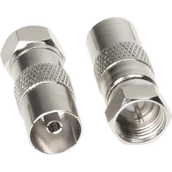 Adaptateur antenne prise-F -> connecteur Coax - Achat / Vente installation autoradio  Adaptateur antenne prise-F -> - Cdiscount