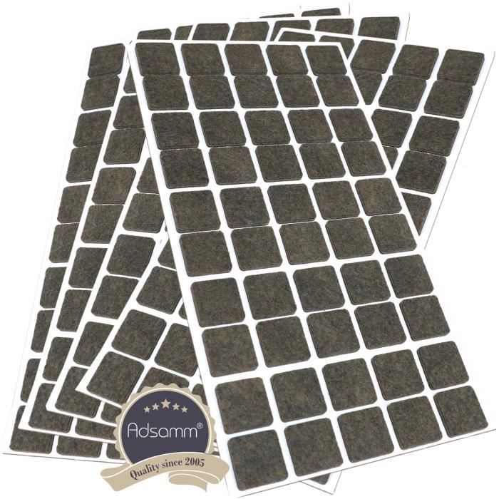 Adsamm® / 600 X Deslizantes De Fieltro Autoadhesivos/Negro/ø 20 Mm/Redondo/Deslizantes De Fieltro Para Muebles De 3,5 Mm De Grosor/Deslizantes Para