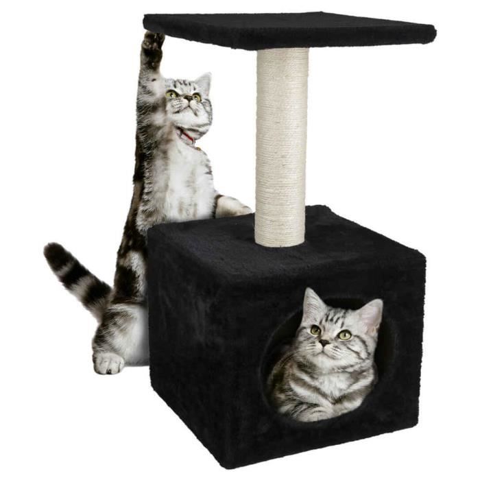Animalis Arbre A Chat Cube Noir Cdiscount Animalerie Animalis Arbre A Chat Cube Noir Cdiscount Animalerie
