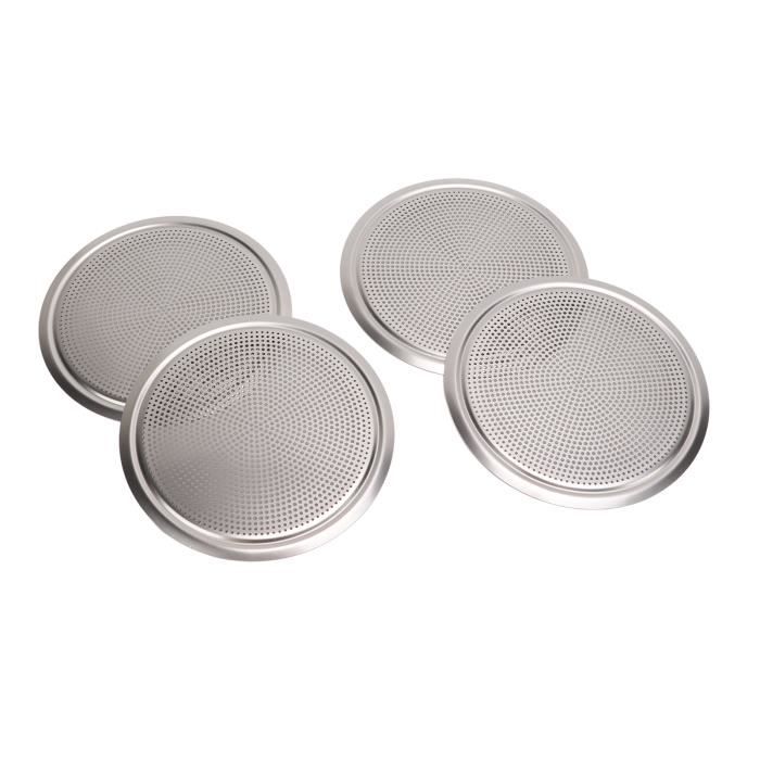 Grilles De Haut-parleurs 6,5" - Lot De 4 Pièces En Métal - Occasion, état Fonctionnel