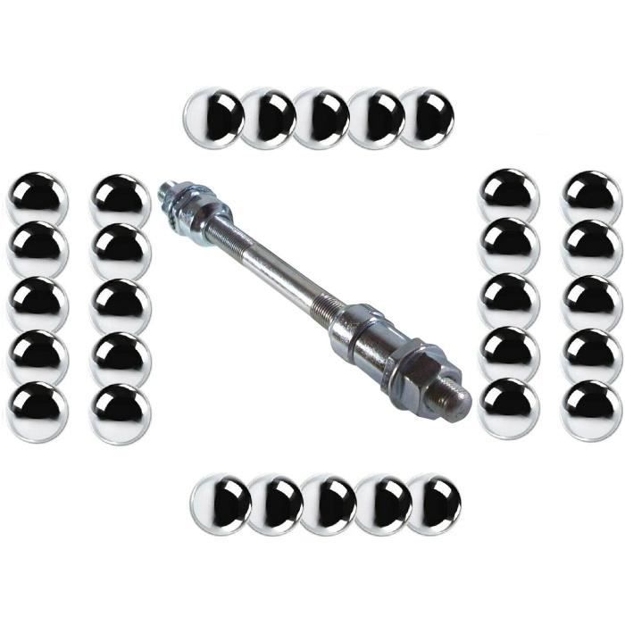 Axe de Roue arri re v lo Argent Plein 3 8
